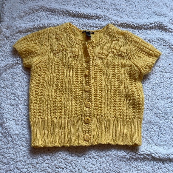 Vintage Lucky Brand Short Sleeve Sweater - Picture 4 of 6